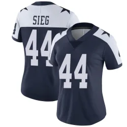 Women's Trent Sieg Dallas Cowboys No.44 Limited Alternate Vapor Untouchable Jersey - Navy