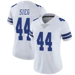 Women's Trent Sieg Dallas Cowboys No.44 Limited Vapor Untouchable Jersey - White