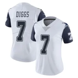 Women's Trevon Diggs Dallas Cowboys No.7 Limited Color Rush Vapor Untouchable Jersey - White
