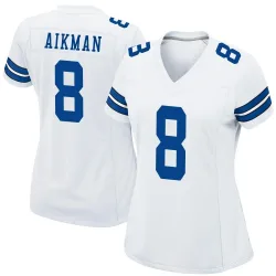 Women's Troy Aikman Dallas Cowboys No.8 Game Jersey - White
