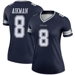 Women's Troy Aikman Dallas Cowboys No.8 Legend Jersey - Navy