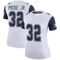 Women's Troy Pride Jr. Dallas Cowboys No.32 Legend Color Rush Jersey - White