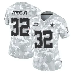 Women's Troy Pride Jr. Dallas Cowboys No.32 Limited 2024 Salute to Service Jersey - Arctic Camo