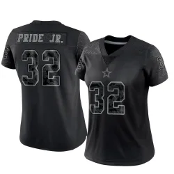 Women's Troy Pride Jr. Dallas Cowboys No.32 Limited Reflective Jersey - Black