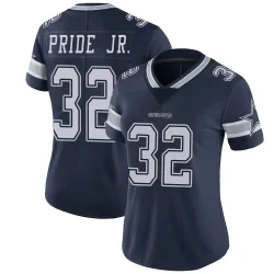 Women's Troy Pride Jr. Dallas Cowboys No.32 Limited Team Color Vapor Untouchable Jersey - Navy
