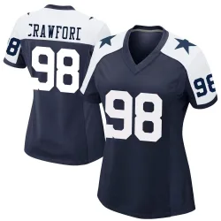 Women's Tyrone Crawford Dallas Cowboys No.98 Game Alternate Jersey - Navy