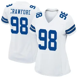 Women's Tyrone Crawford Dallas Cowboys No.98 Game Jersey - White