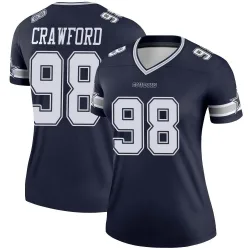 Women's Tyrone Crawford Dallas Cowboys No.98 Legend Jersey - Navy