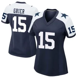 Women's Will Grier Dallas Cowboys No.15 Game Alternate Jersey - Navy