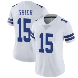 Women's Will Grier Dallas Cowboys No.15 Limited Vapor Untouchable Jersey - White