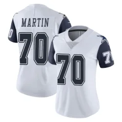 Women's Zack Martin Dallas Cowboys No.70 Limited Color Rush Vapor Untouchable Jersey - White