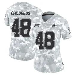 Women's Zion Childress Dallas Cowboys No.48 Limited 2024 Salute to Service Jersey - Arctic Camo