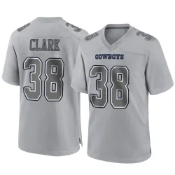 Youth Alijah Clark Dallas Cowboys No.38 Game Atmosphere Fashion Jersey - Gray