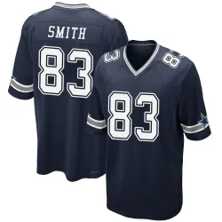 Youth Anthony Smith Dallas Cowboys No.83 Game Team Color Jersey - Navy