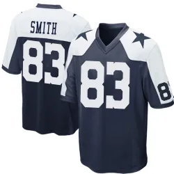 Youth Anthony Smith Dallas Cowboys No.83 Game Throwback Jersey - Navy Blue