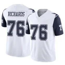 Youth Asim Richards Dallas Cowboys No.76 Limited 2nd Alternate Vapor F.U.S.E. Jersey - White
