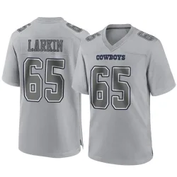 Youth Austin Larkin Dallas Cowboys No.65 Game Atmosphere Fashion Jersey - Gray