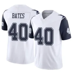 Youth Bill Bates Dallas Cowboys No.40 Limited 2nd Alternate Vapor F.U.S.E. Jersey - White