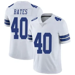 Youth Bill Bates Dallas Cowboys No.40 Limited Vapor Untouchable Jersey - White