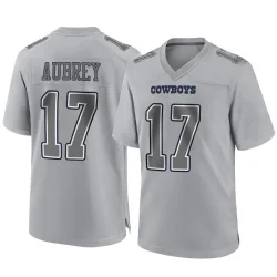 Youth Brandon Aubrey Dallas Cowboys No.17 Game Atmosphere Fashion Jersey - Gray
