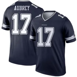 Youth Brandon Aubrey Dallas Cowboys No.17 Legend Jersey - Navy