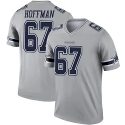 Youth Brock Hoffman Dallas Cowboys No.67 Legend Inverted Jersey - Gray