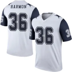 Youth Bruce Harmon Dallas Cowboys No.36 Legend Color Rush Jersey - White