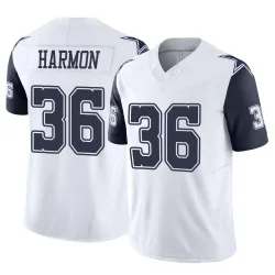 Youth Bruce Harmon Dallas Cowboys No.36 Limited 2nd Alternate Vapor F.U.S.E. Jersey - White