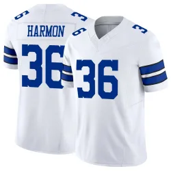 Youth Bruce Harmon Dallas Cowboys No.36 Limited Vapor F.U.S.E. Jersey - White