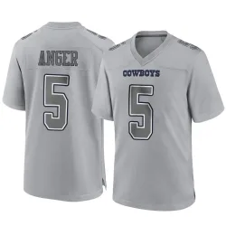 Youth Bryan Anger Dallas Cowboys No.5 Game Atmosphere Fashion Jersey - Gray