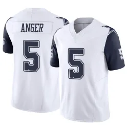 Youth Bryan Anger Dallas Cowboys No.5 Limited 2nd Alternate Vapor F.U.S.E. Jersey - White