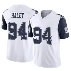 Youth Charles Haley Dallas Cowboys No.94 Limited 2nd Alternate Vapor F.U.S.E. Jersey - White