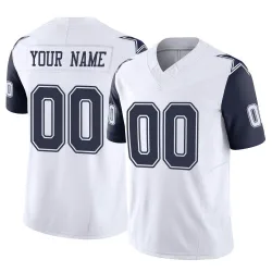 Youth Custom Dallas Cowboys No.00 Limited 2nd Alternate Vapor F.U.S.E. Jersey - White