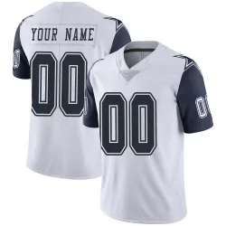 Youth Custom Dallas Cowboys No.00 Limited Color Rush Vapor Untouchable Jersey - White