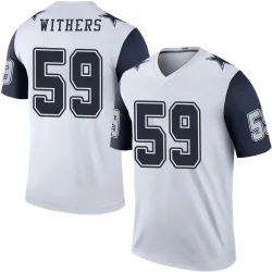 Youth D.J. Withers Dallas Cowboys No.59 Legend Color Rush Jersey - White