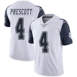 Youth Dak Prescott Dallas Cowboys No.4 Limited Color Rush Vapor Untouchable Jersey - White