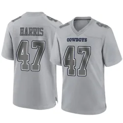 Youth Darius Harris Dallas Cowboys No.47 Game Atmosphere Fashion Jersey - Gray