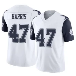 Youth Darius Harris Dallas Cowboys No.47 Limited 2nd Alternate Vapor F.U.S.E. Jersey - White