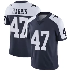 Youth Darius Harris Dallas Cowboys No.47 Limited Alternate Vapor Untouchable Jersey - Navy