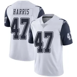 Youth Darius Harris Dallas Cowboys No.47 Limited Color Rush Vapor Untouchable Jersey - White