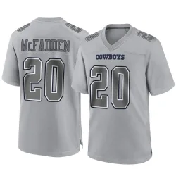 Youth Darren McFadden Dallas Cowboys No.20 Game Atmosphere Fashion Jersey - Gray