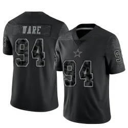 Youth DeMarcus Ware Dallas Cowboys No.94 Limited Reflective Jersey - Black