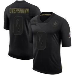Youth DeMarvion Overshown Dallas Cowboys No.0 Limited 2020 Salute To Service Jersey - Black