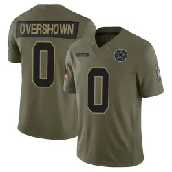 Youth DeMarvion Overshown Dallas Cowboys No.0 Limited 2025 Salute to Service Jersey - Olive