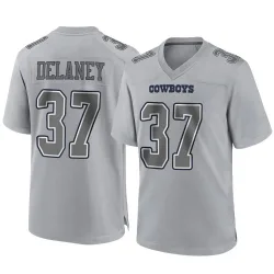Youth Dee Delaney Dallas Cowboys No.37 Game Atmosphere Fashion Jersey - Gray