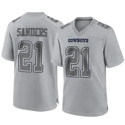 Youth Deion Sanders Dallas Cowboys No.21 Game Atmosphere Fashion Jersey - Gray