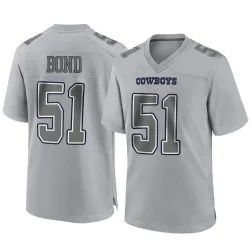 Youth Devante Bond Dallas Cowboys No.51 Game Atmosphere Fashion Jersey - Gray