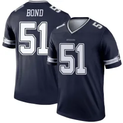 Youth Devante Bond Dallas Cowboys No.51 Legend Jersey - Navy