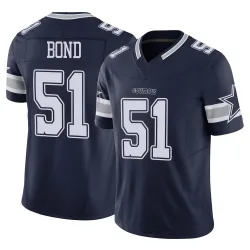 Youth Devante Bond Dallas Cowboys No.51 Limited Vapor F.U.S.E. Jersey - Navy