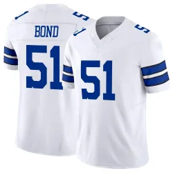 Youth Devante Bond Dallas Cowboys No.51 Limited Vapor F.U.S.E. Jersey - White